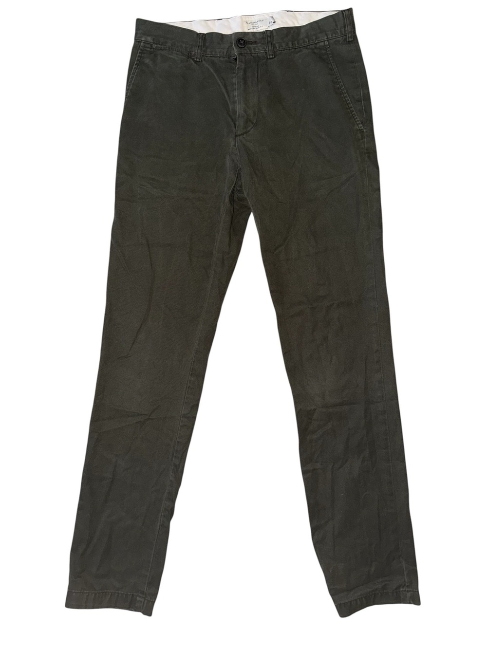 Club Monaco Olive Green Connor Chino Pants Modern Slim Fit Cotton MENS 28/32
